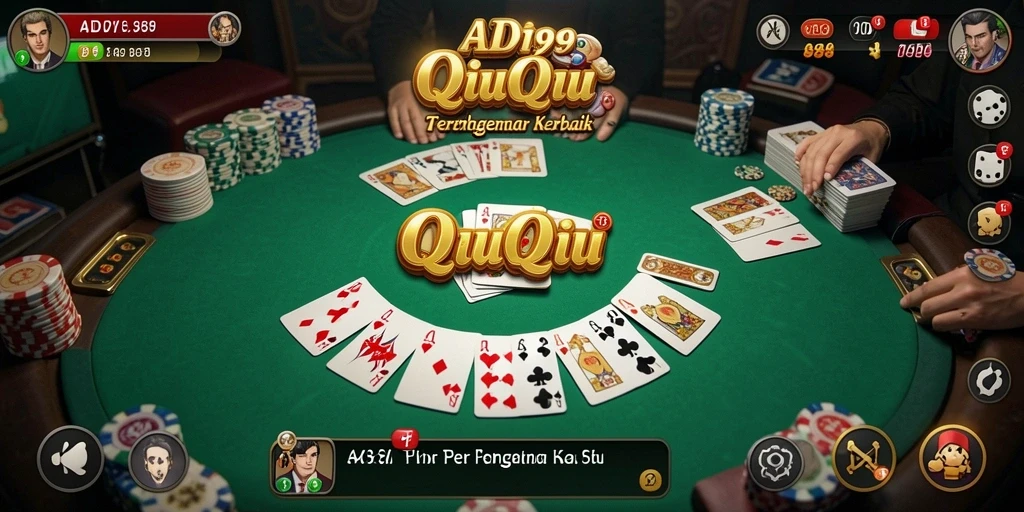 Tampilan gameplay seru QiuQiu di ADI99.