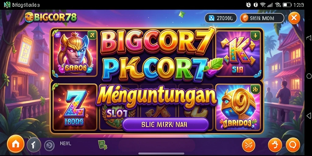 Tampilan gameplay seru yang penuh warna dari BIGCOR78.