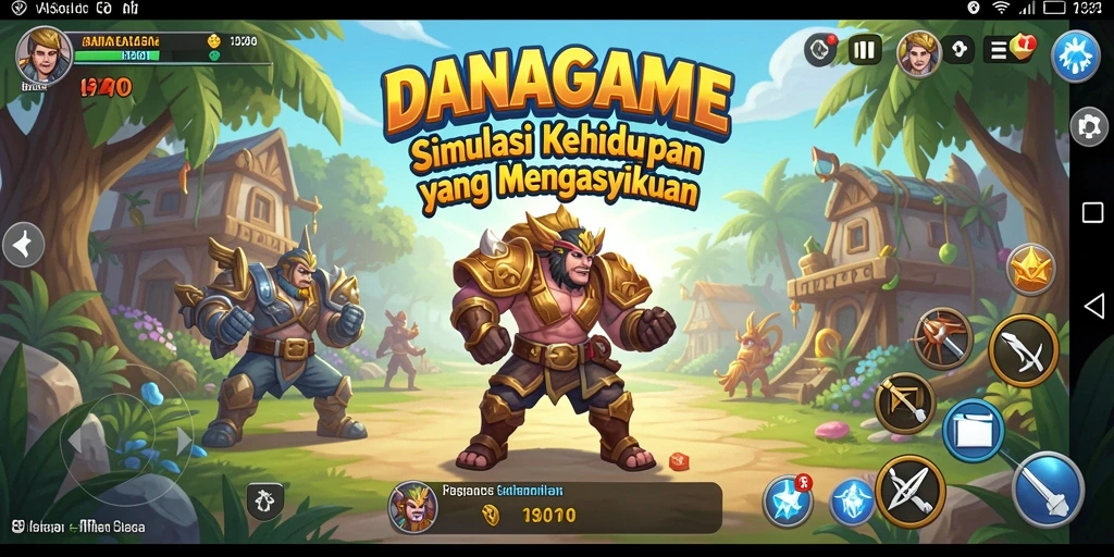 Screenshot gameplay <strong>DANAGAME</strong> menampilkan dunia virtual yang indah dan detail.