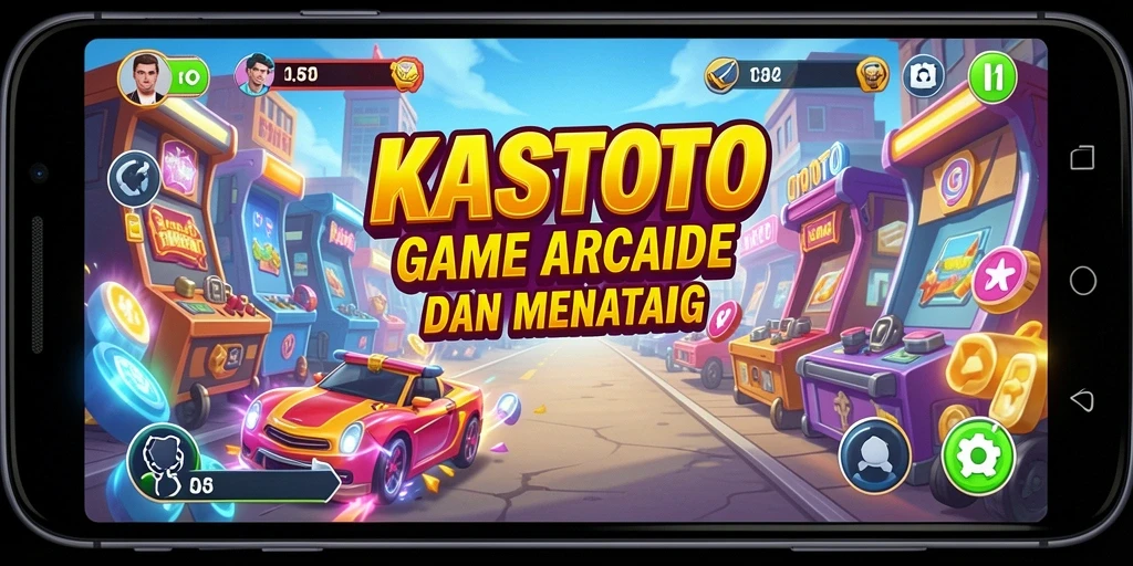 Tampilan gameplay seru KASTOTO yang menantang dan penuh warna.