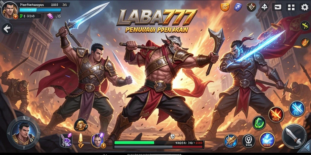 Screenshot menunjukkan aksi penuh dalam permainan LABA777 yang mendebarkan.