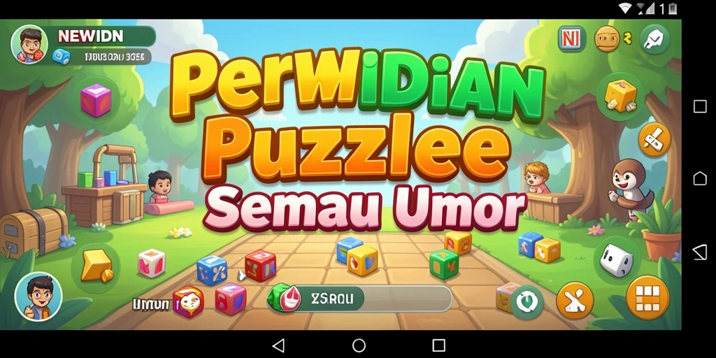 Tangkapan layar gameplay seru permainan Puzzle NEWIDN.