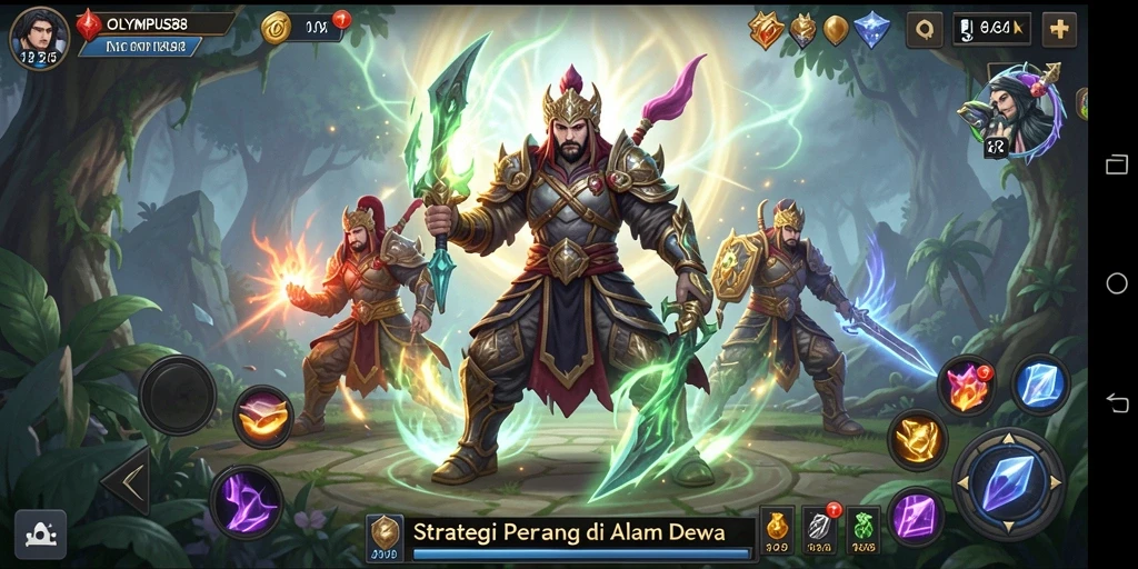 Gameplay OLYMPUS88 menampilkan pertempuran strategi yang epik dan membangun kerajaan.