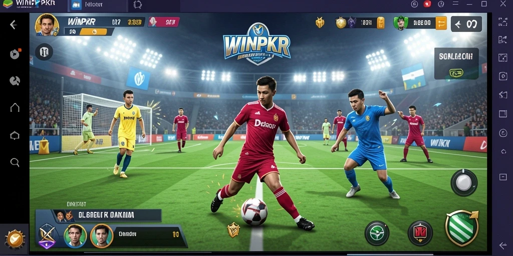 Tampilan screenshot WINPKR dengan gameplay olahraga yang menyenangkan.